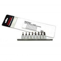 Набор бит пятигранных 1/4" TORX с отверстием 8ед.